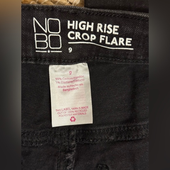 NOBO Black Crop Flare Jeans Modern Style - Picture 4 of 6